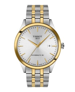 Tissot Classic Dream 40MM T158.407.22.031.00 - Gioielleria Casavola di Noci - orologio automatico svizzero da uomo - ghiera color oro giallo - bracciale in acciaio INOX