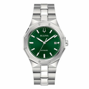 Bulova Octagon Automatic 96B464 - Gioielleria Casavola di Noci - orologio automatico da uomo - quadrante verde - ghiera ottagonale